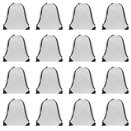 GoodtoU - Mochila con cordón y cordón de nailon a granel, Blanco, Classic