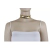 Unbranded Women Shiny Gold Metal Plate Dress Outfit Party Time