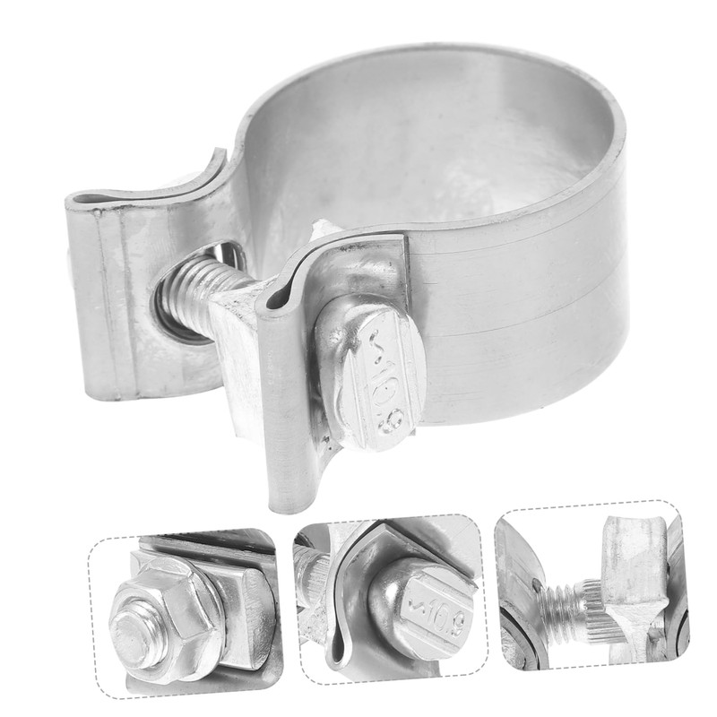 ULTECHNOVO Stainless Steel Exhaust Clamp Heavy Duty 2-inch Pipe Clamp