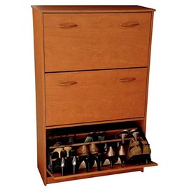 Venture Horizon Stackable Triple Shoe Cabinet (Cherry)