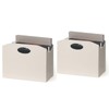 EZDeco Magazine Holder Foldable Magazine Rack Floor PU Leather File