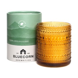 Bluecorn Candles Aromática Artemisa Scented Candle for Home | Valley Inspired Coconut Wax Candle with Sage, Citrus & Eucalyptus | Amber Glass Jar with 55 Hour Burn Time | Aromatherapy, Gift (Large)