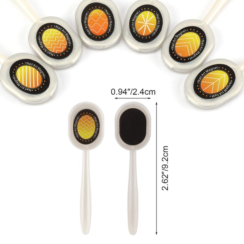 Mwoot 6 Piece Nail Magnet Tool, 3D Magnetic Stick for