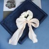 Girlssory Bow Hair Scrunchies Bunny Ears Silk Scrunchies Hair Ties