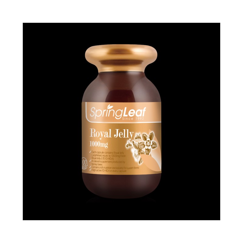 Springleaf Royal Jelly 1000mg 1.1% 10HDA 100 Capsules