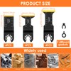 12PCS Titanium Oscillating Saw Blades, Precise Oscillating Multi Tool Blades,