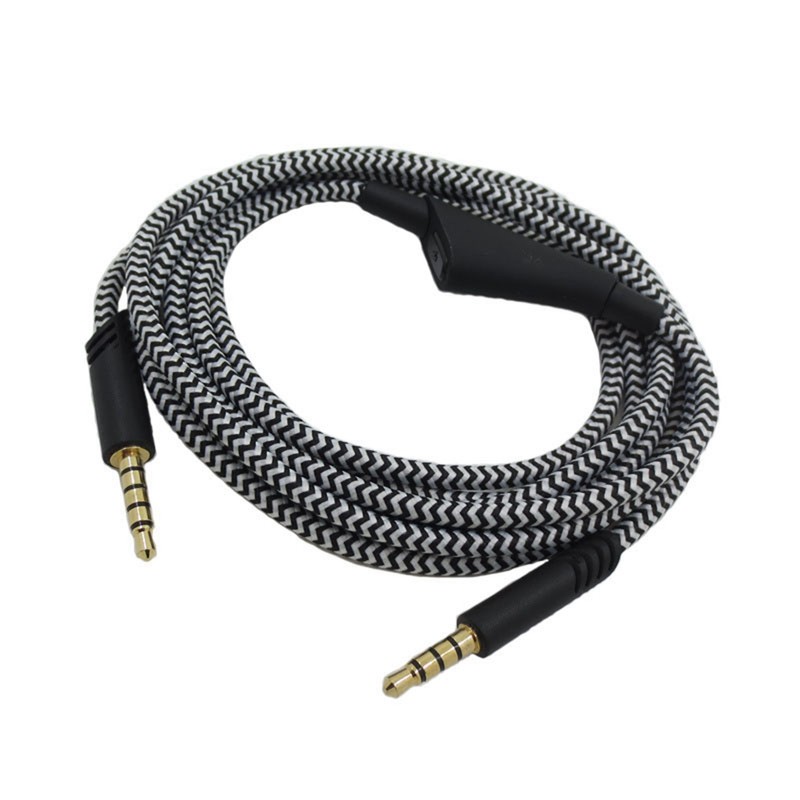 Headphone Cable with Volume Control Adjustable Gaming Headset Cable with