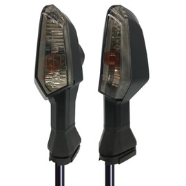 SPNUVR Motorcycle Turn Signal Indicator Light Blinker Blub Lamp For KAWASAKI Z250 Z300 Z750 Z800 Z1000 Versys 650/1000 For Ninja 250 300 400 650 ER-6F ER-6N (Smoke)