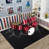 Drum Rug, 5X 6 Ft Drum Mat Carpet Music Rug