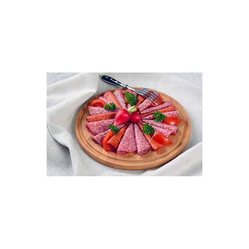 GRAEWE Meat Plate Diameter 25 cm Bamboo with Juice Groove