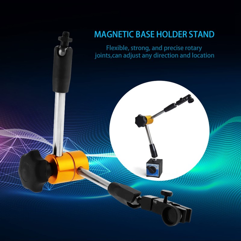 Adjustable Magnetic Base Holder Sand,Flexible Stand for Dial Test Indicator