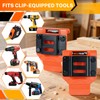 MELOTOUGH Drill Holder for Tool Belt – Orange ABS Holster,