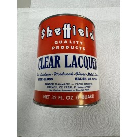 Sheffield Clear Lacquer  32 Oz Sheffield Bronze Paint High Gloss , Brush Or Spray