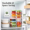 VINATO 12Pcs Contenitori Piccoli per Alimenti, 200ml Contenitori per Congelatore
