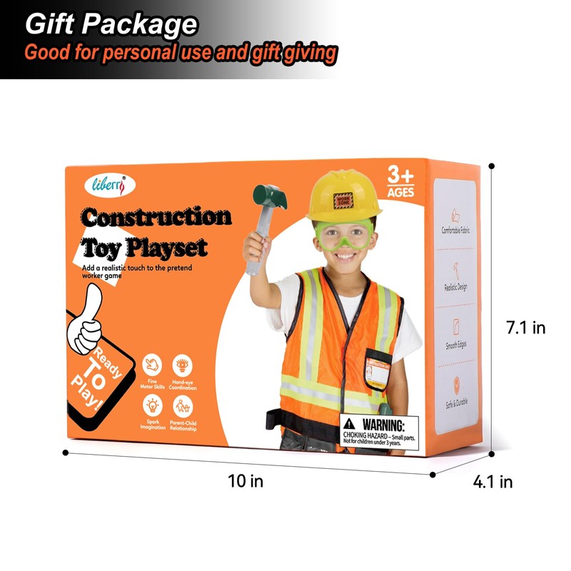 Liberry Kids Tool Set Pretend Toy for 3 4 5