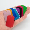 50 x Black Anodised Aluminium Blank Stamping Blanks for Engraving