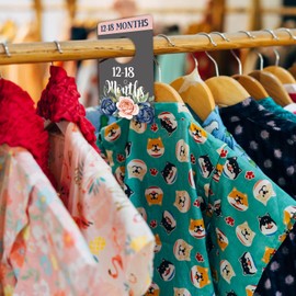 Baby Closet Size Dividers, Clothing Age Organizers for Nursery Organization, Newborn Essentials