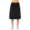 Women Midi Knee Length Skorts Skirts with Zipper Pockets,26" Knee