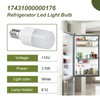 RUB0B0SHOP 17431000000176 Refrigerator Light Bulb Replacement for Insignia/Midea Refrigerator, Led