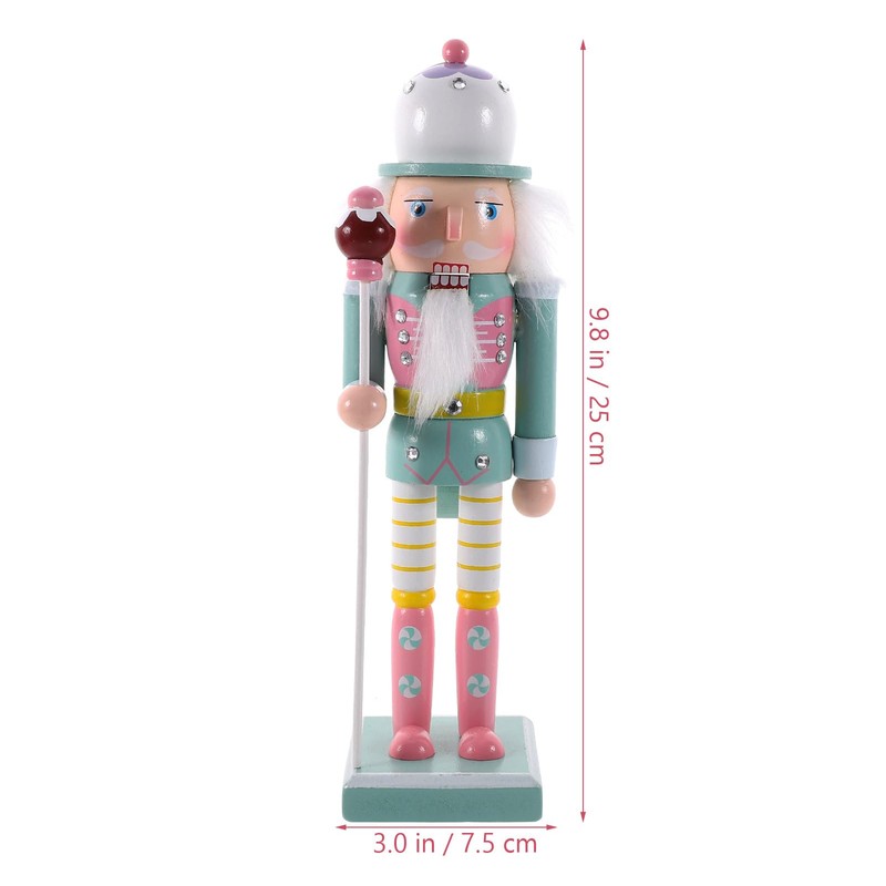 Veemoon Christmas Nutcracker Soldier Wooden Nutcracker Figure Mini Nutcracker Ornaments