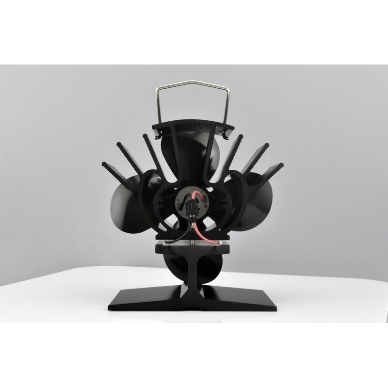 VOYTO Small 183mm Mini 4 Blade Heat Powered Stove Fan-