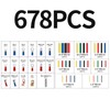 Mmaxboss Crimpadora de Terminales Kit 678Piezas, Juego de terminales de