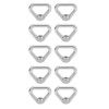 10pcs Silver Screw Nut 304 Stainless Steel Triangle Ring Nut