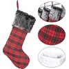NEW Large Set of 6 Red Scotland Plaid Classic Christmas