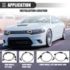 X AUTOHAUX Front Rear Left Right ABS Sensor, Wheel Speed