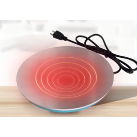 Heated Chicken Waterers 10 Inch 65w Poultry Waterer Heater Silicone Heater Base Pad Deicer with 54 Inches Cord for Winter Poultry Founts Chicken Coop Accessories