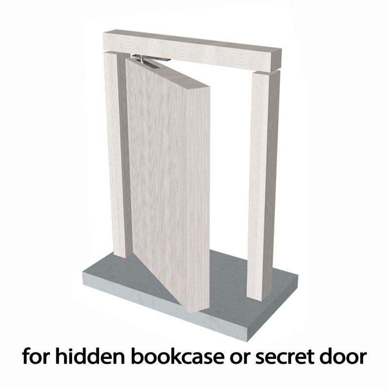 2 Pack Invisible Door Pivot Hinges, Hidden Pivot Hinge System,