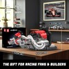 Mould King Racing Car Engine Model Kit, 980+Pcs Motorized Mini