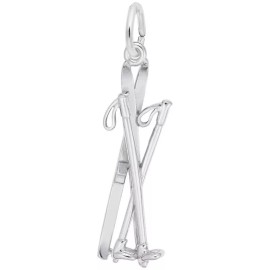 Rembrandt Sterling Silver Skis and Poles Charm by Rembrandt