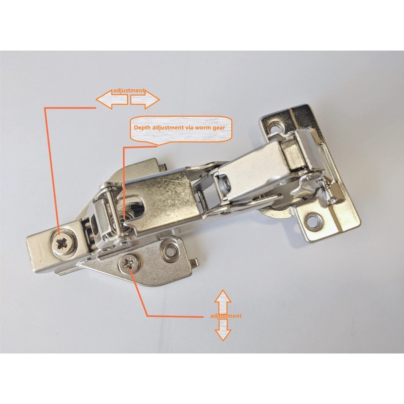 2 of Clip-on Soft-Close Hinge for Corner Lazy Susan Hinges