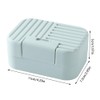 3Pcs Soap Dish with Lid, Portable Travel Soap Container Waterproof