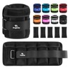 Adjustable Ankle Weights 1-10 LBS Pair with Removable Weight for