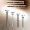 1/2 in x 8 in Hot Dip Galvanized Lag Bolts