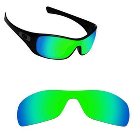 Alphax Emerald Green Polarized Replacement Lenses for Oakley Antix OO9077