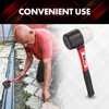 YIYITOOLS Rubber Hammer, 16oz rubber mallet With fiberglass Handle,black and