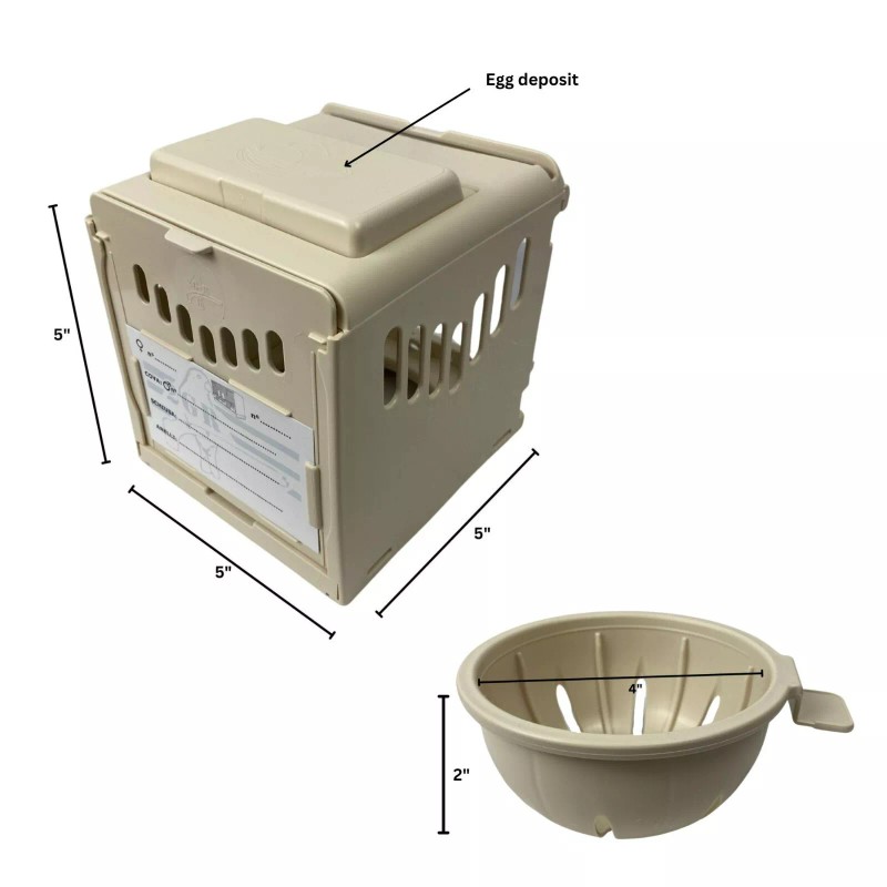 2Gr Complete De-attachable Plastic Bird Nest Box