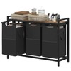 Heybly Laundry Hampers, 3 × 12.5 Gal Laundry Basket with