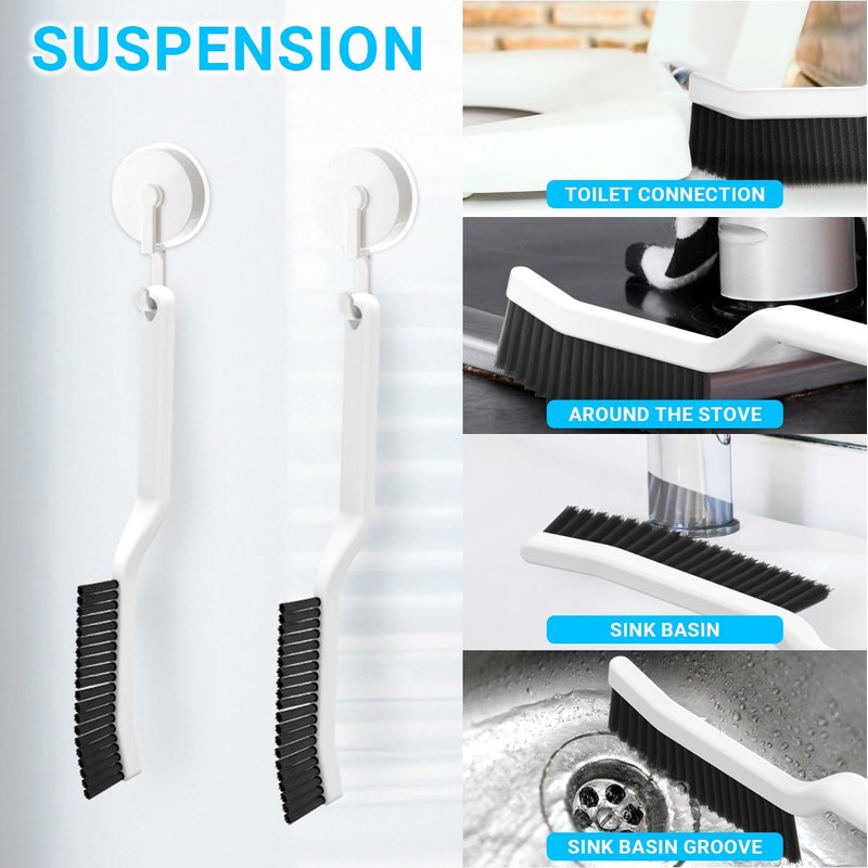 LUXHEIM 11PCS Crevice Cleaning Brush Set, Groove Gap Cleaning Tool