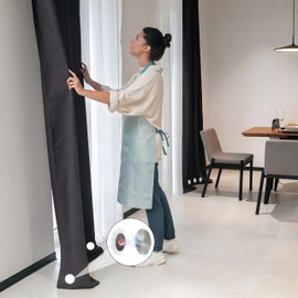 Alleshelfer Shower Curtain Weights 10 Pairs, Magnetic Weights Round, Magnets for Curtains, White, Shower Curtain Magnets Bottom Suitable for Curtains in Homes, Hotels, Accommodations etc