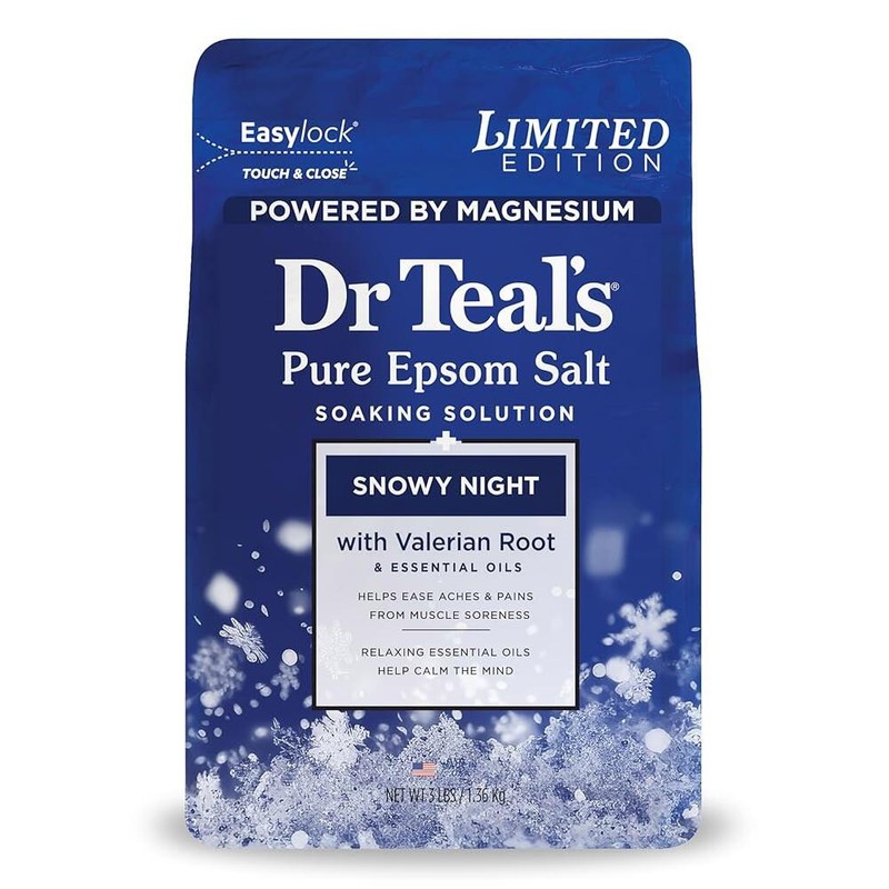 Dr. Teal's 닥터 틸의 엡섬 솔트 마그네슘 소크, 눈 오는