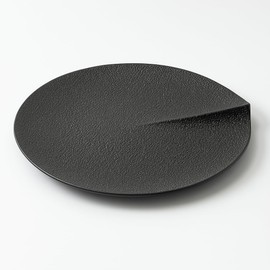 Luxor Dish 10'' Matte Black Porcelain Plate – Modern & Durable Dinnerware, Microwave & Dishwasher Safe