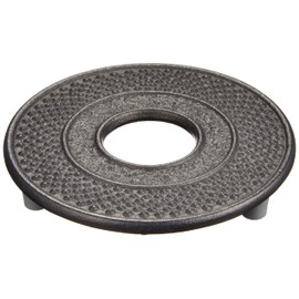 Iwachu 170001 Kamashiki Round Arare Small, Black, φ3.9 inches (10 cm), Nambu Ironware