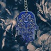 KADAX Hamsa Design Steel Pendant Key Chain Accessory for Backpack