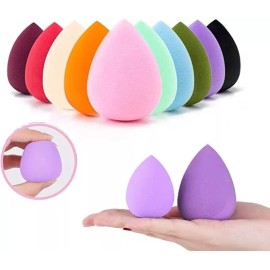 Juego De Esponjas Para Maquillaje Multicolor Cosmético Mujer