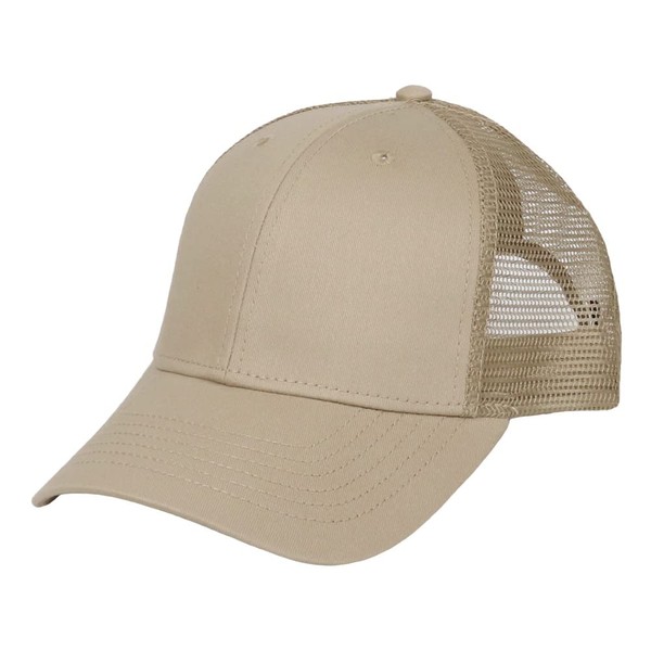 New Hattan Mesh Cap, Men's, Women's, Plain, Hat, 6 Panels,
