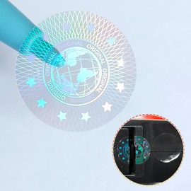 180 Holographic Stickers Anti Counterfeiting Anti Counterfeiting High Security Original Labels Round 20mm (Clear)